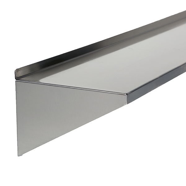 stainless steel shelf end