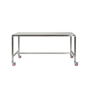 stainless steel table with H-brace